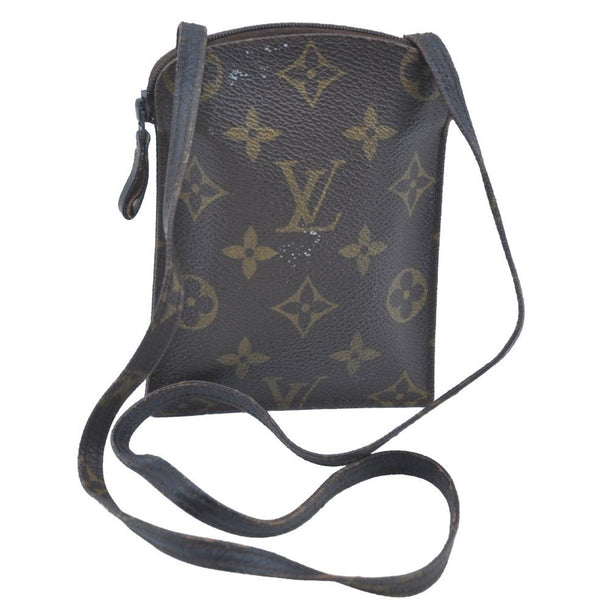 Auth Louis Vuitton Monogram Pochette Secret Shoulder Bag Pouch Old Model K5335