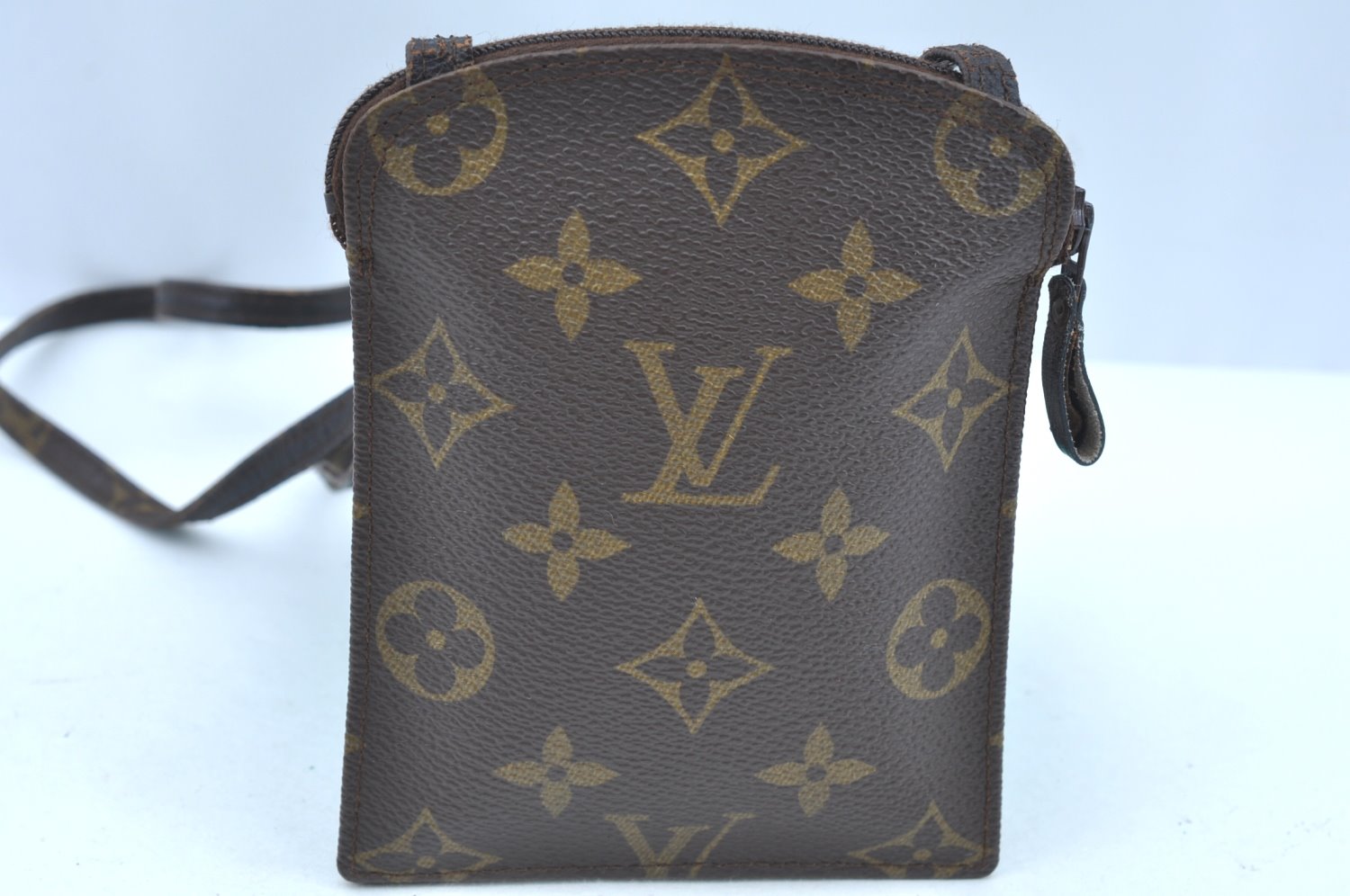 Auth Louis Vuitton Monogram Pochette Secret Shoulder Bag Pouch Old Model K5335