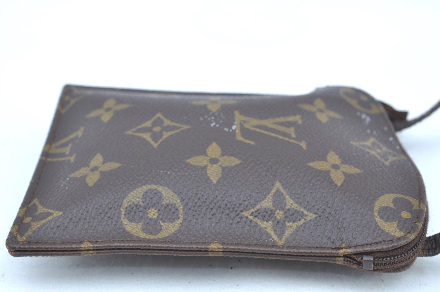 Auth Louis Vuitton Monogram Pochette Secret Shoulder Bag Pouch Old Model K5335