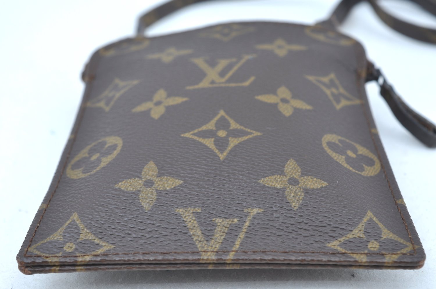 Auth Louis Vuitton Monogram Pochette Secret Shoulder Bag Pouch Old Model K5335