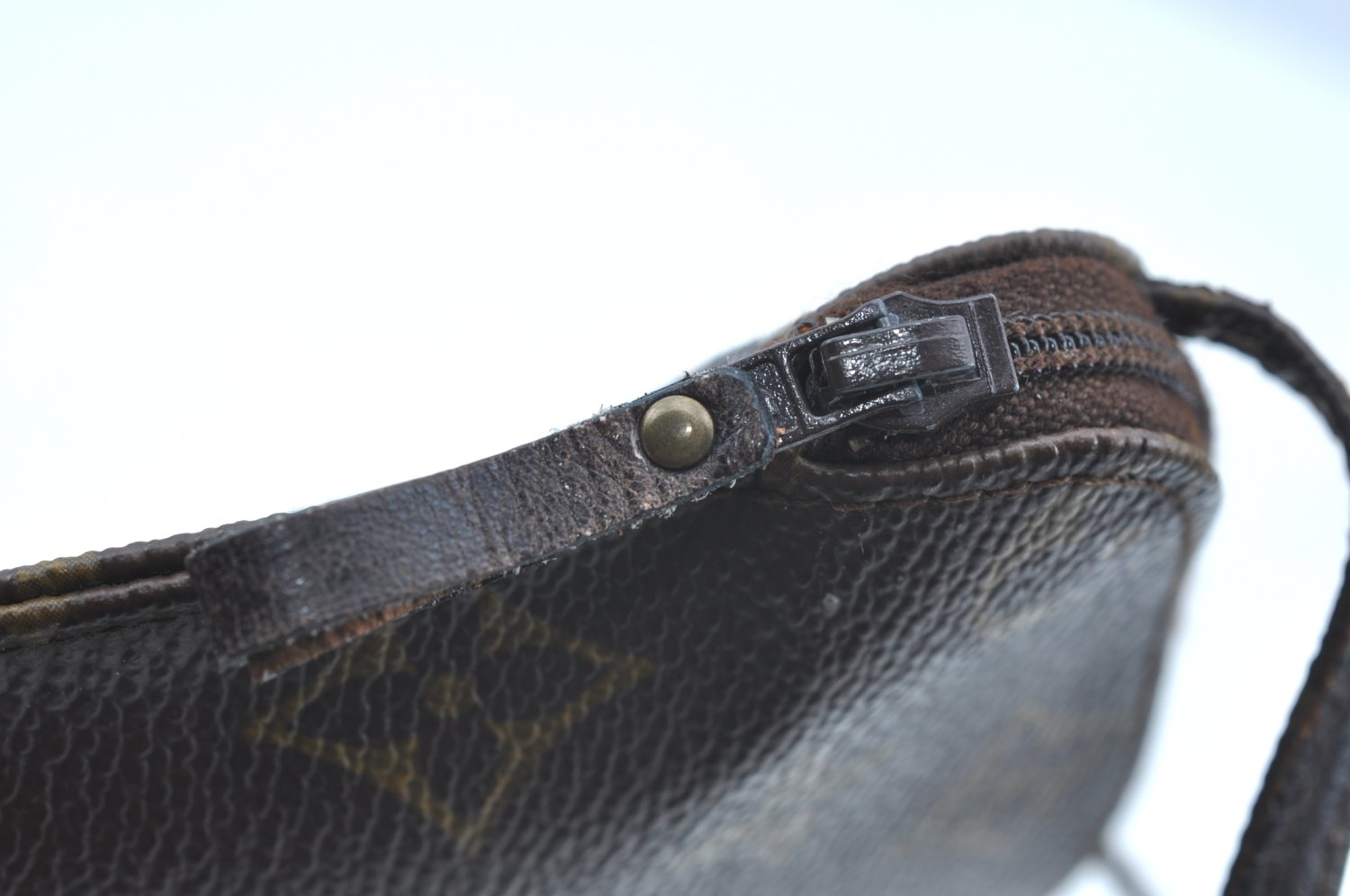 Auth Louis Vuitton Monogram Pochette Secret Shoulder Bag Pouch Old Model K5335