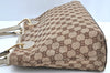 Authentic GUCCI Eclipse Shoulder Hand Bag GG Canvas Leather 120837 Brown K5340