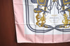 Authentic HERMES Carre 90 Scarf "BRIDES de GALA" Silk LightPink White K5343