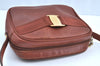 Authentic Salvatore Ferragamo Vara Shoulder Cross Body Bag Leather Brown K5344