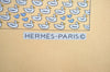 Authentic HERMES Petit Carre 40 Scarf Handkerchief Duck Motif Silk Yellow K5348