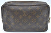 Auth Louis Vuitton Monogram Trousse Toilette 23 Clutch Hand Bag M47524 LV K5355