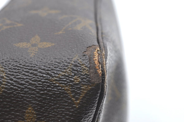 Auth Louis Vuitton Monogram Trousse Toilette 23 Clutch Hand Bag M47524 LV K5355