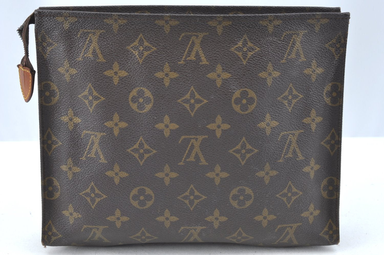 Authentic Louis Vuitton Monogram Poche Toilette 26 M47542 Cosmetics Pouch K5360