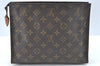 Authentic Louis Vuitton Monogram Poche Toilette 26 M47542 Cosmetics Pouch K5360