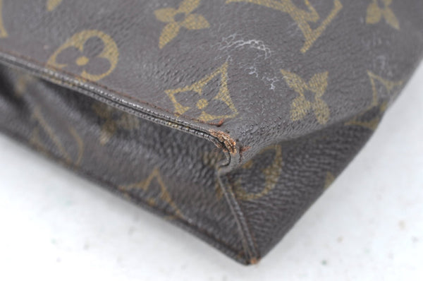 Authentic Louis Vuitton Monogram Poche Toilette 26 M47542 Cosmetics Pouch K5360