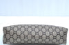 Authentic GUCCI GG Plus Clutch Hand Bag Purse GG PVC Leather Brown K5371