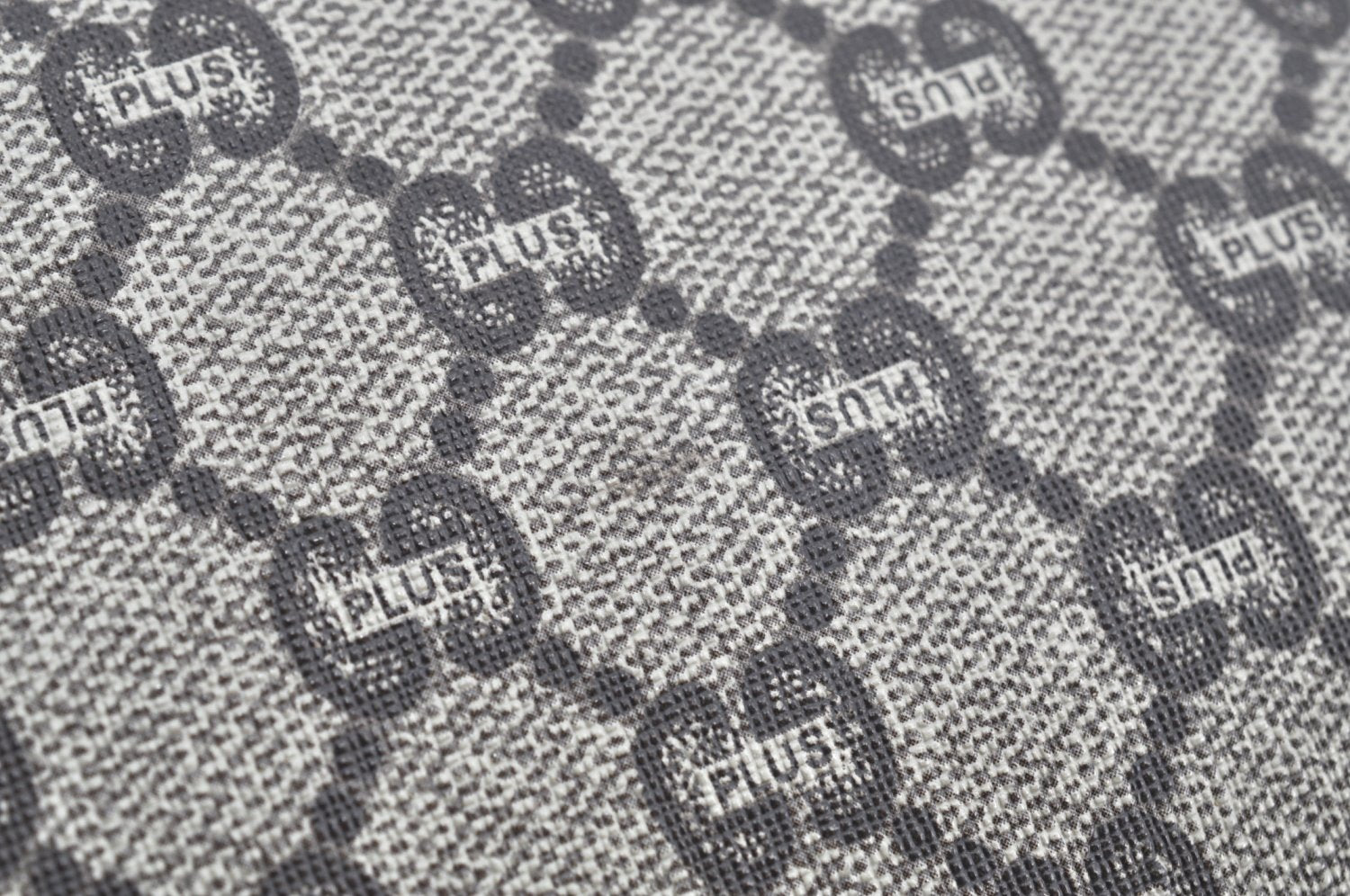 Authentic GUCCI GG Plus Clutch Hand Bag Purse GG PVC Leather Brown K5371