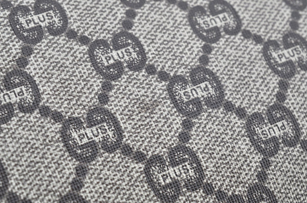 Authentic GUCCI GG Plus Clutch Hand Bag Purse GG PVC Leather Brown K5371