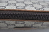 Authentic GUCCI GG Plus Clutch Hand Bag Purse GG PVC Leather Brown K5371