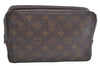 Auth Louis Vuitton Monogram Trousse Toilette 23 Clutch Hand Bag Old Model K5372