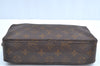 Auth Louis Vuitton Monogram Trousse Toilette 23 Clutch Hand Bag Old Model K5372