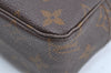 Auth Louis Vuitton Monogram Trousse Toilette 23 Clutch Hand Bag Old Model K5372
