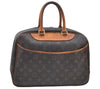 Authentic Louis Vuitton Monogram Deauville Hand Bag M47270 LV K5373