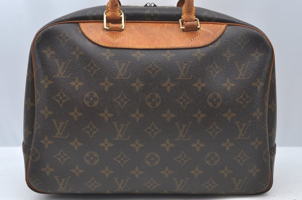 Authentic Louis Vuitton Monogram Deauville Hand Bag M47270 LV K5373
