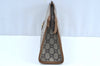Authentic GUCCI GG Plus Clutch Hand Bag Purse GG PVC Leather Brown K5382