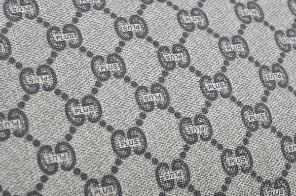 Authentic GUCCI GG Plus Clutch Hand Bag Purse GG PVC Leather Brown K5382