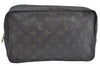 Auth Louis Vuitton Monogram Trousse Toilette 28 Clutch Hand Bag M47522 LV K5386