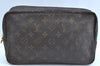 Auth Louis Vuitton Monogram Trousse Toilette 28 Clutch Hand Bag M47522 LV K5386