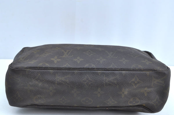 Auth Louis Vuitton Monogram Trousse Toilette 28 Clutch Hand Bag M47522 LV K5386