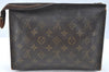 Auth Louis Vuitton Monogram Poche Toilette 26 Cosmetics Pouch Old Model LV K5388