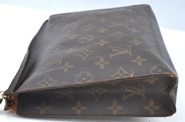 Auth Louis Vuitton Monogram Poche Toilette 26 Cosmetics Pouch Old Model LV K5388