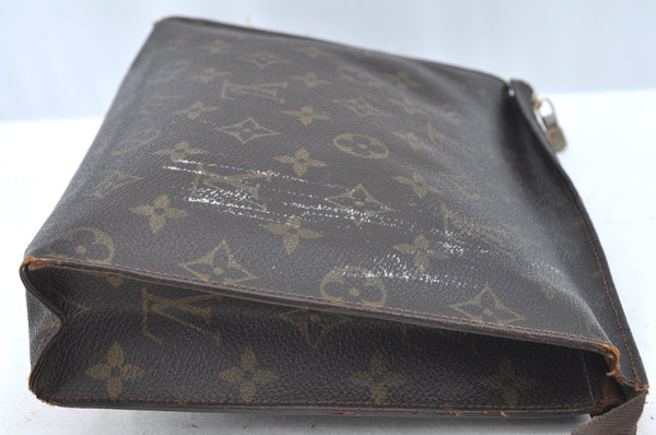 Auth Louis Vuitton Monogram Poche Toilette 26 Cosmetics Pouch Old Model LV K5388