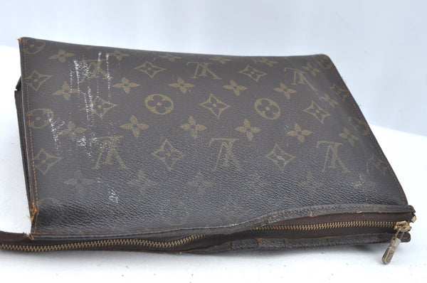 Auth Louis Vuitton Monogram Poche Toilette 26 Cosmetics Pouch Old Model LV K5388
