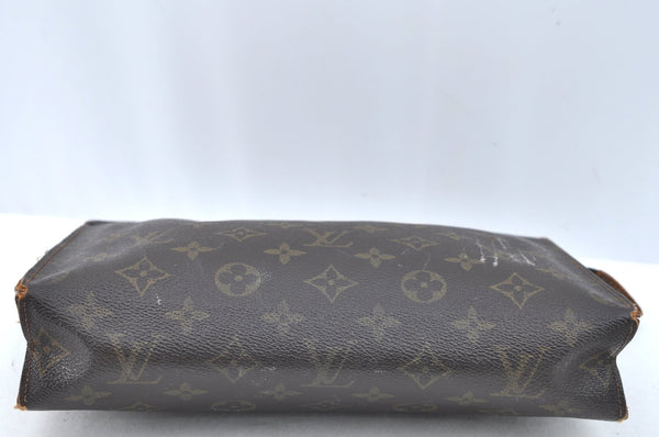 Auth Louis Vuitton Monogram Poche Toilette 26 Cosmetics Pouch Old Model LV K5388