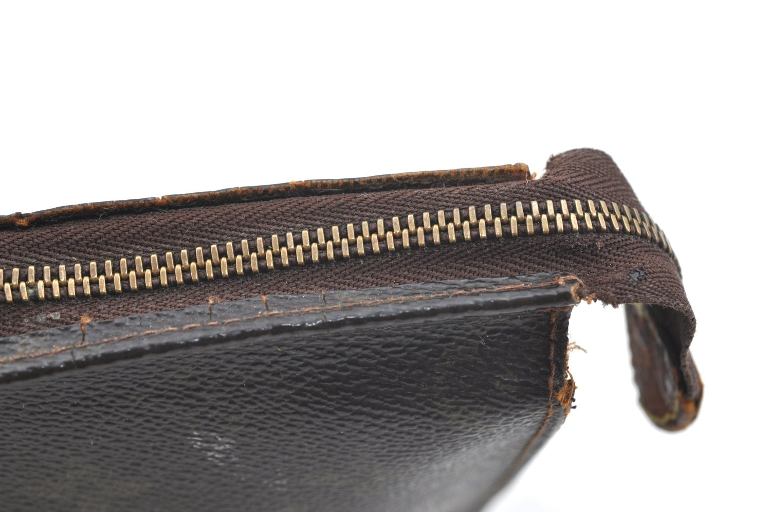 Auth Louis Vuitton Monogram Poche Toilette 26 Cosmetics Pouch Old Model LV K5388