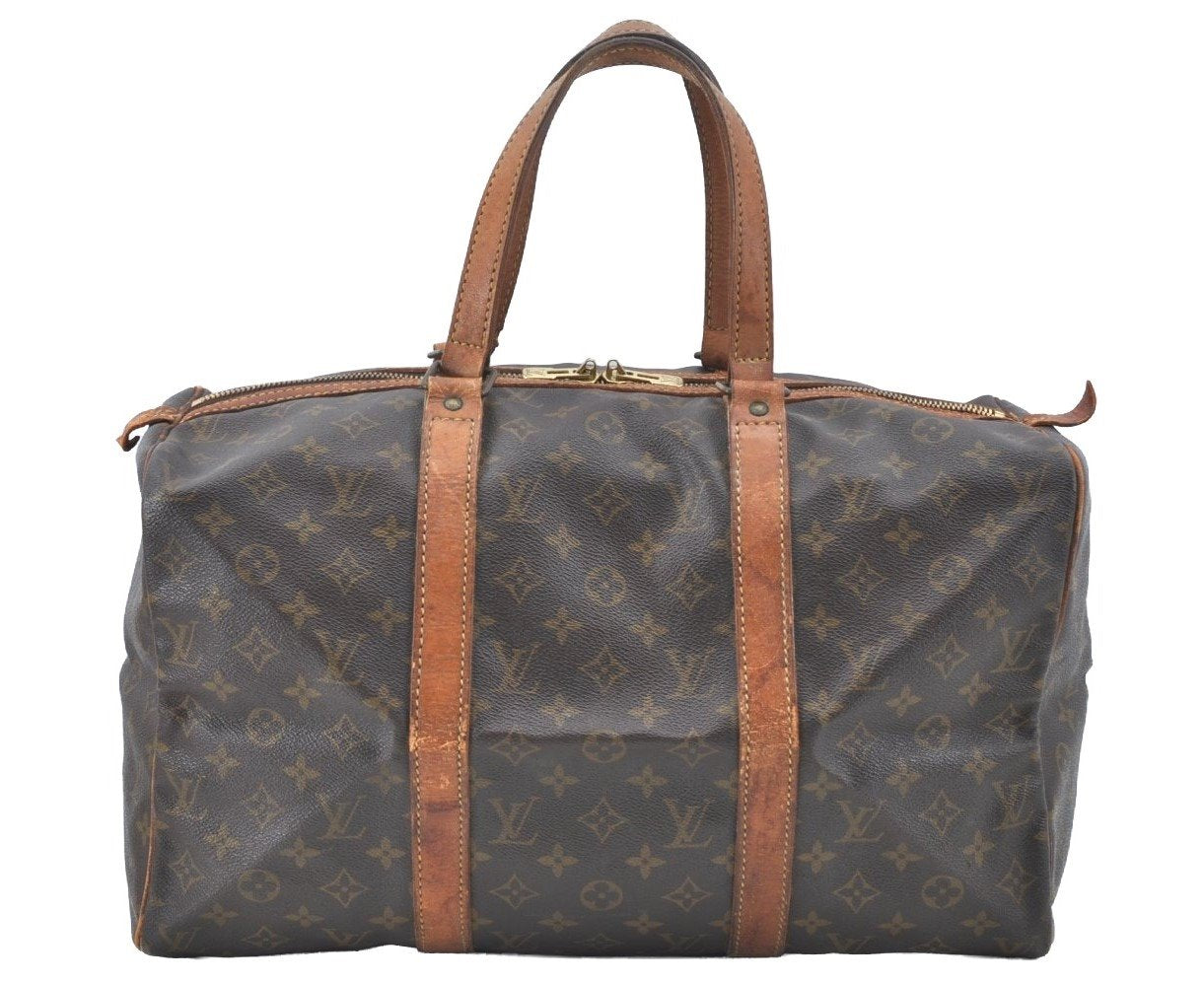 Authentic Louis Vuitton Monogram Sac Souple 45 Hand Boston Bag M41624 LV K5392