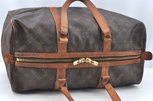 Authentic Louis Vuitton Monogram Sac Souple 45 Hand Boston Bag M41624 LV K5392