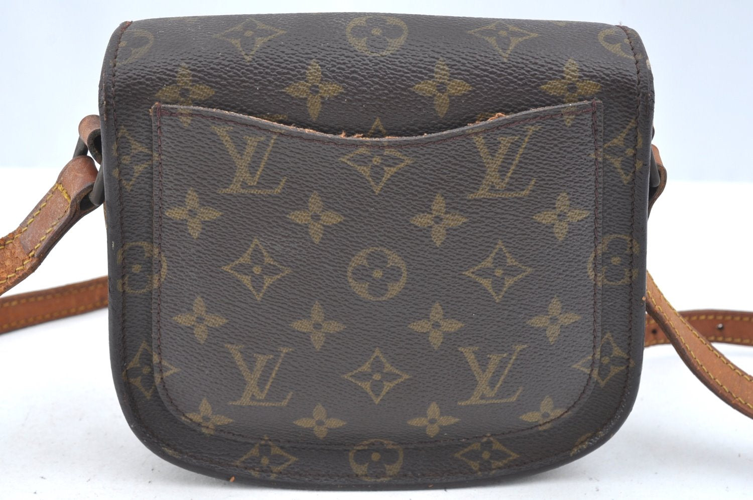 Auth Louis Vuitton Monogram Saint Cloud MM M51243 Shoulder Cross Bag Junk K5393