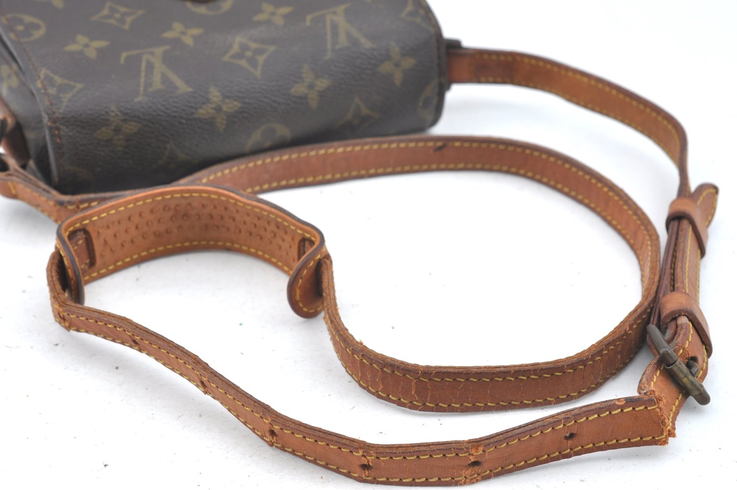 Auth Louis Vuitton Monogram Saint Cloud MM M51243 Shoulder Cross Bag Junk K5393