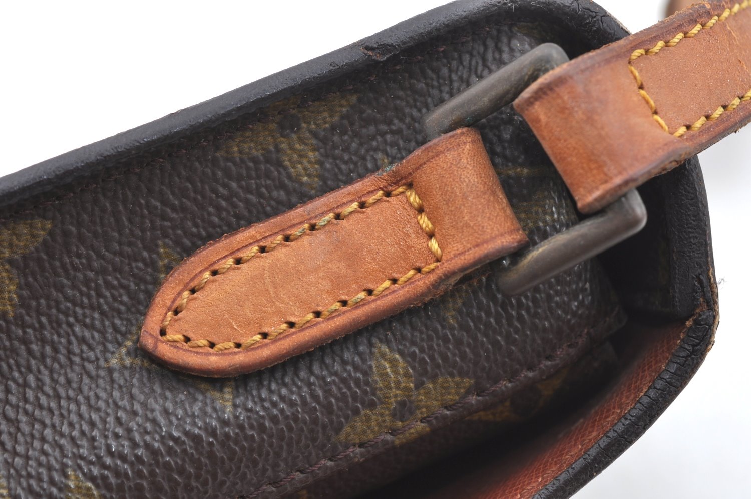 Auth Louis Vuitton Monogram Saint Cloud MM M51243 Shoulder Cross Bag Junk K5393