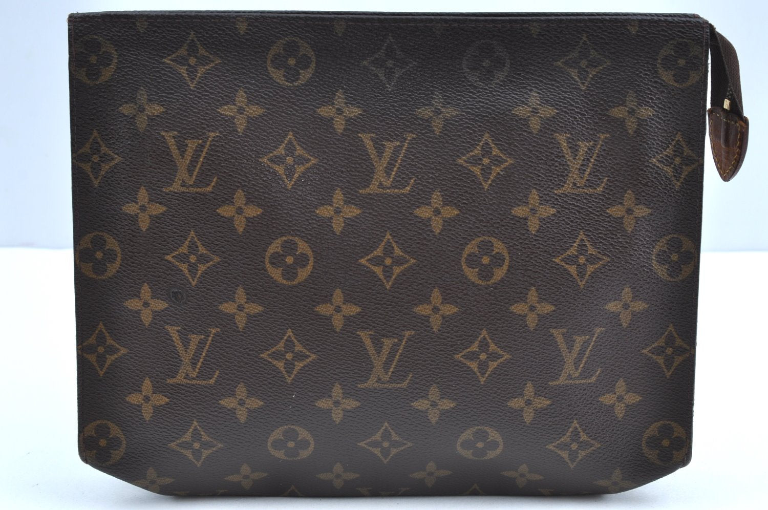 Auth Louis Vuitton Monogram Poche Toilette 26 Cosmetics Pouch Old Model LV K5413
