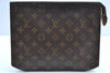 Auth Louis Vuitton Monogram Poche Toilette 26 Cosmetics Pouch Old Model LV K5413