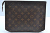 Auth Louis Vuitton Monogram Poche Toilette 26 Cosmetics Pouch Old Model LV K5413