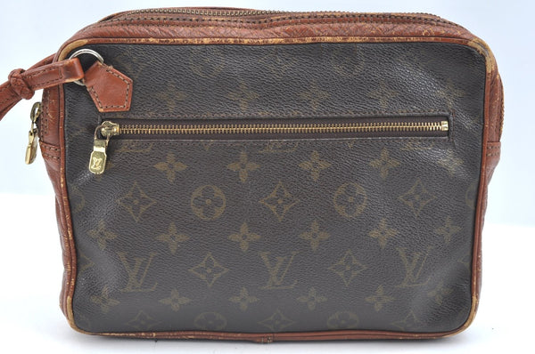 Authentic Louis Vuitton Monogram Pochette Sport Clutch Hand Bag Old Model K5415