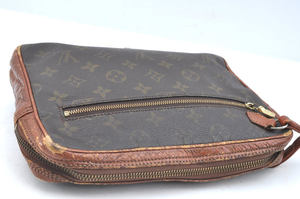 Authentic Louis Vuitton Monogram Pochette Sport Clutch Hand Bag Old Model K5415