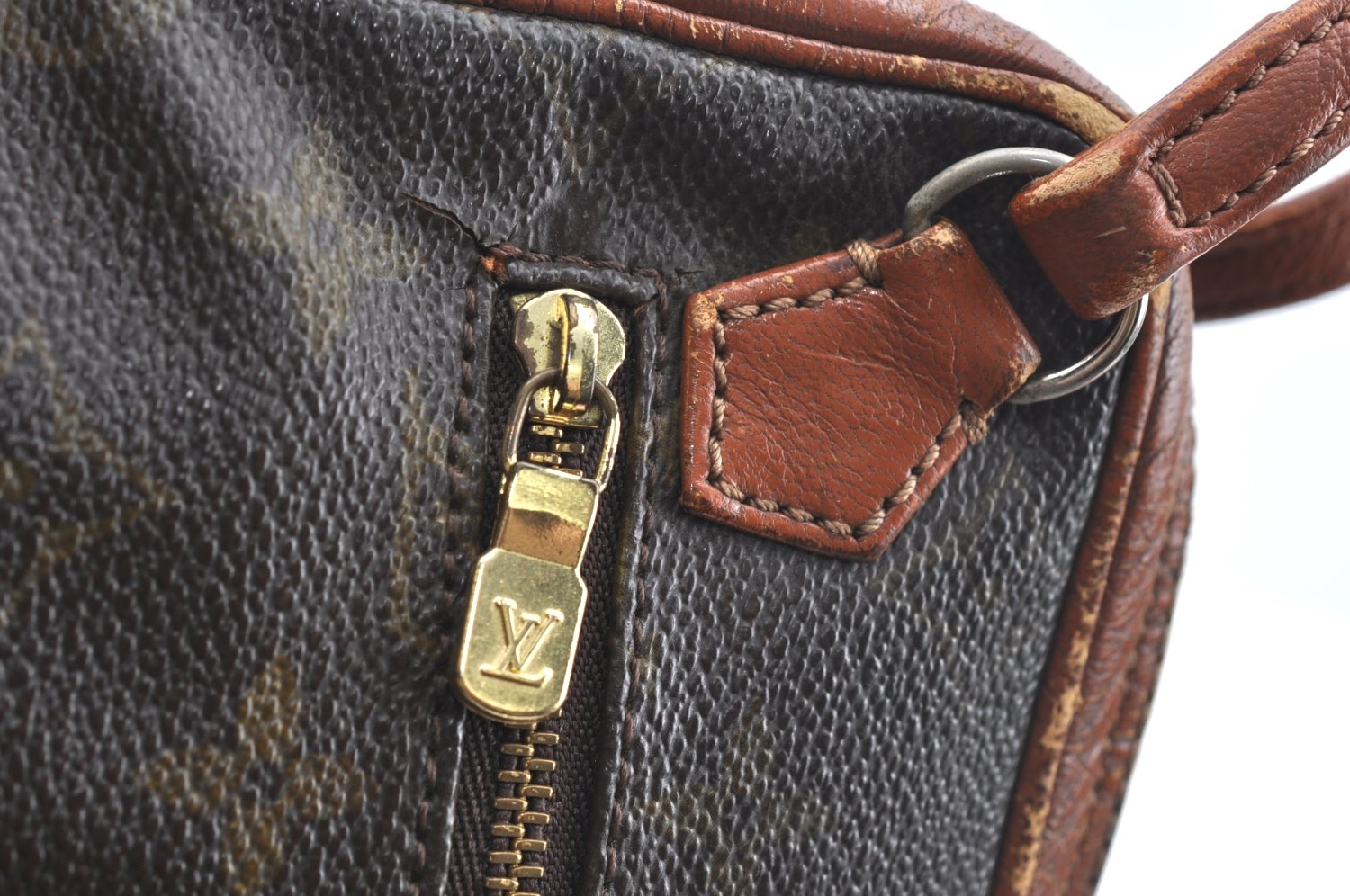 Authentic Louis Vuitton Monogram Pochette Sport Clutch Hand Bag Old Model K5415