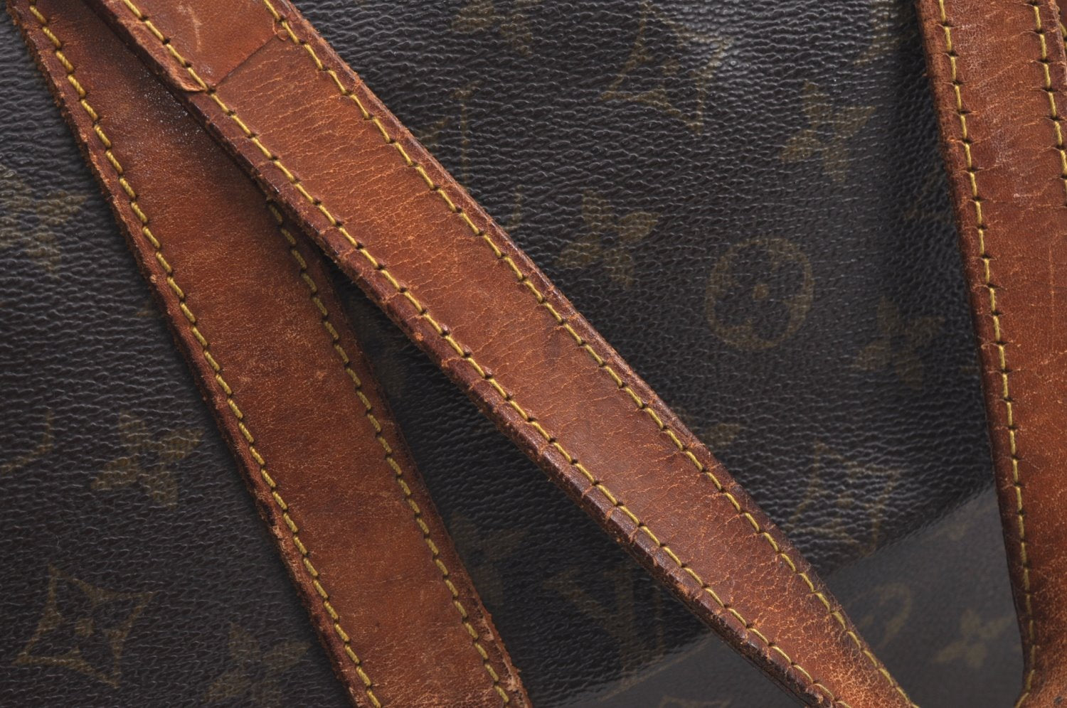 Authentic Louis Vuitton Monogram Sac Souple 45 Hand Boston Bag M41624 LV K5417