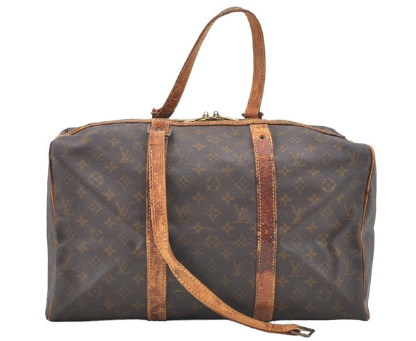 Authentic Louis Vuitton Monogram Sac Souple 45 Hand Boston Bag M41624 LV K5419