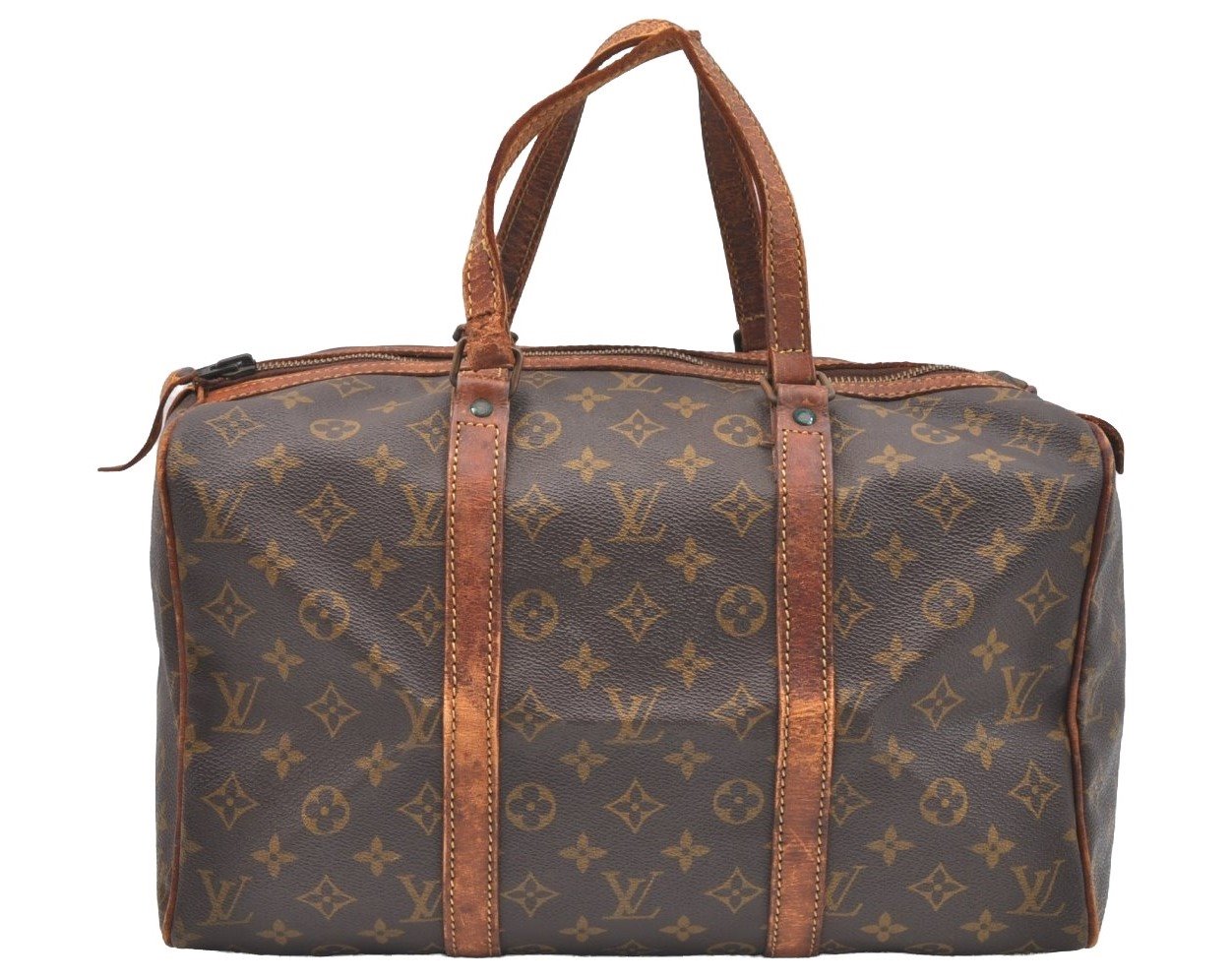 Authentic Louis Vuitton Monogram Sac Souple 35 Hand Boston Bag Old Model K5420