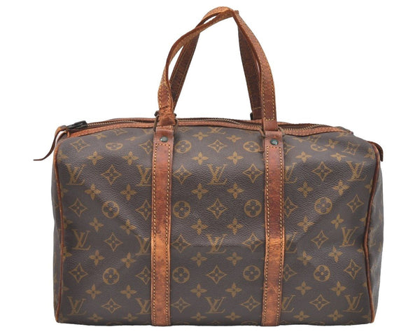 Authentic Louis Vuitton Monogram Sac Souple 35 Hand Boston Bag Old Model K5420