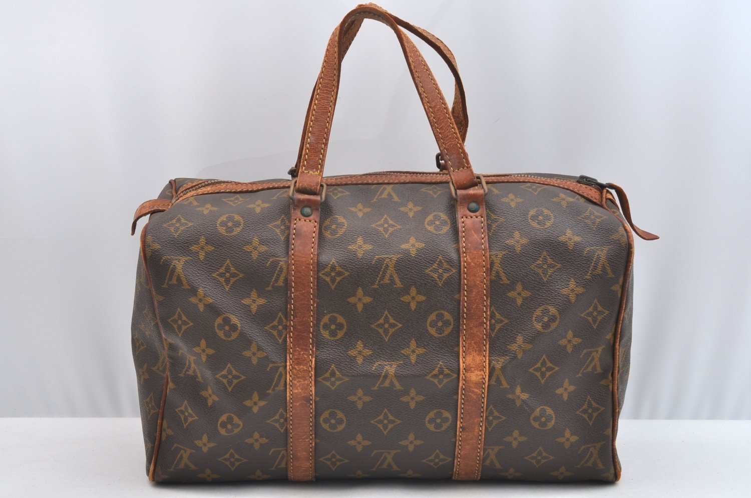 Authentic Louis Vuitton Monogram Sac Souple 35 Hand Boston Bag Old Model K5420
